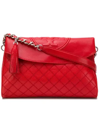 Tory Burch Fleming Fold Over Hobo Bag Farfetch Tory Burch Fleming Fold Over Hobo Bag