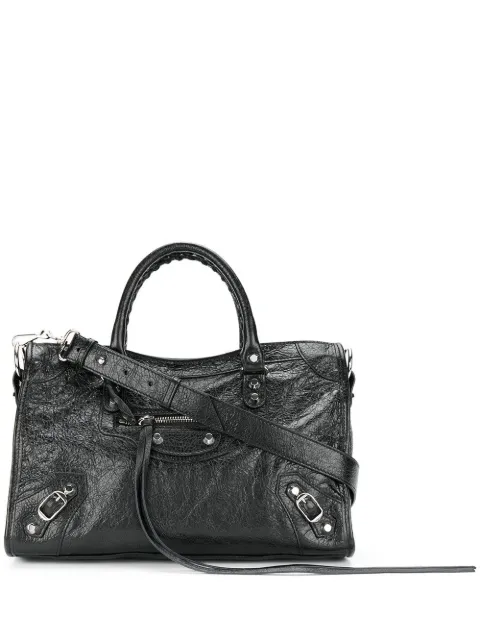 balenciaga classic city aj satchel bag with logo strap