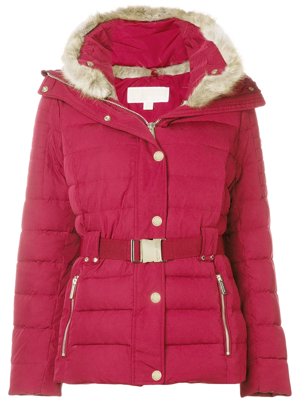 michael kors parka pink