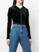 Faith Connexion cropped zip hoodie