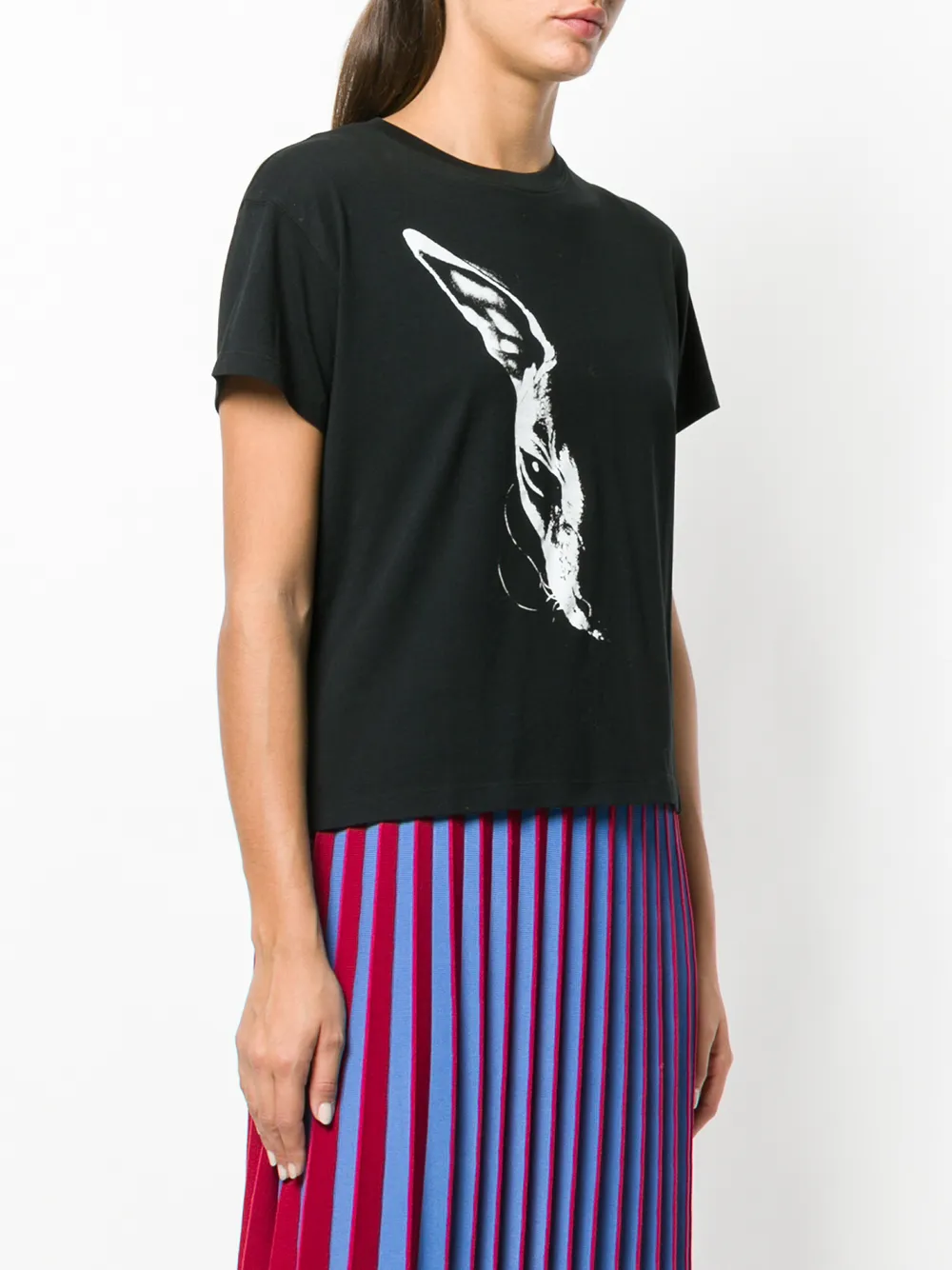 COUNTY OF MILAN shirt met kattenprint Zwart