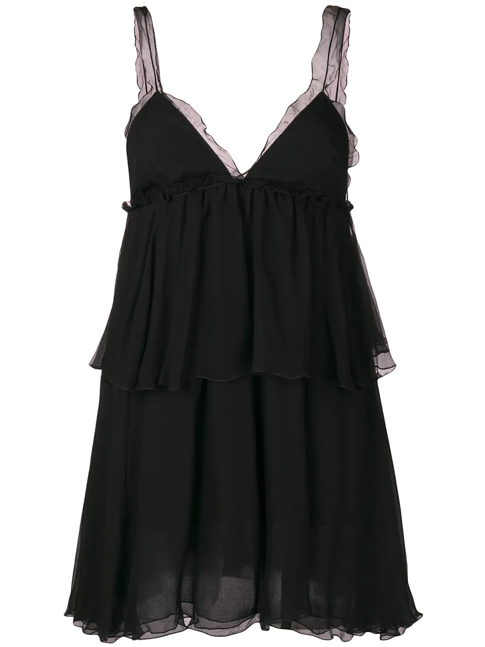 TOM FORD Minikleid mit Falten - Schwarz