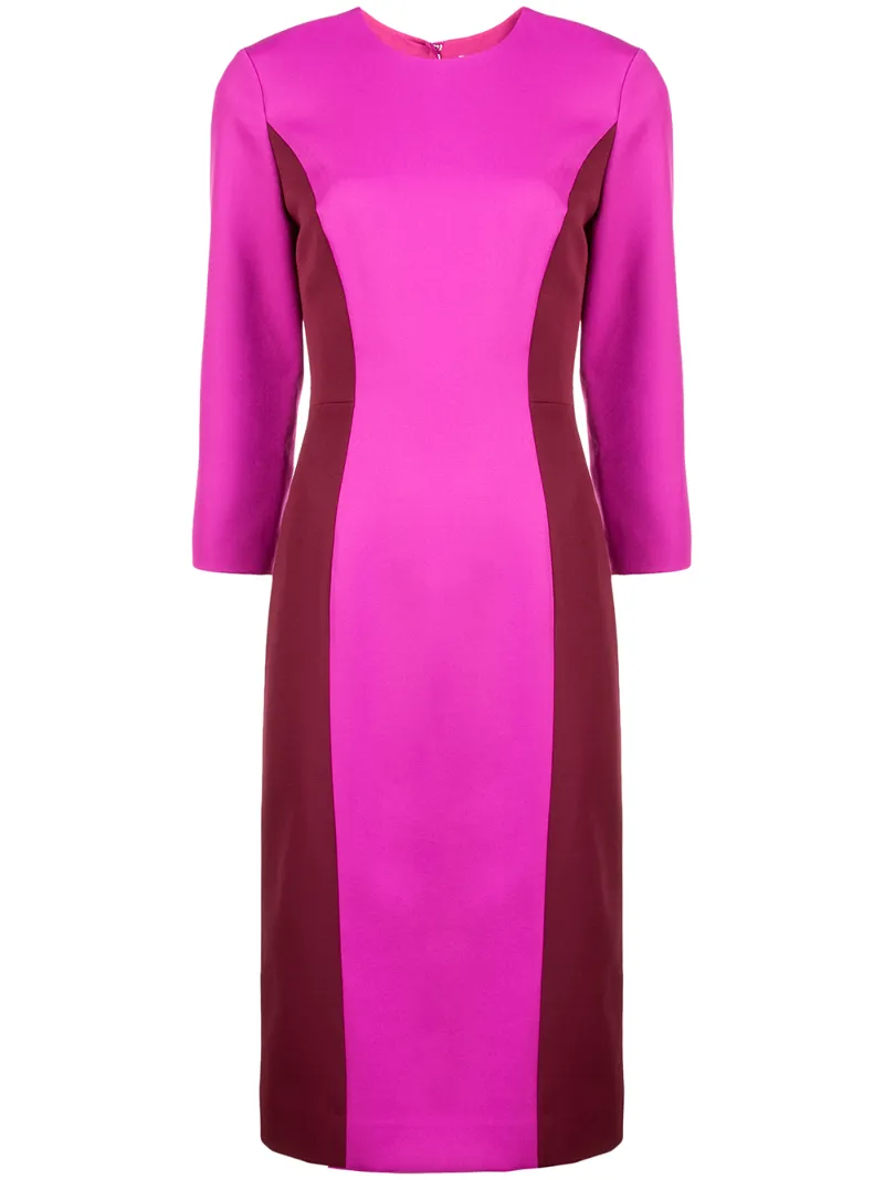 Colorblock Scuba Dress