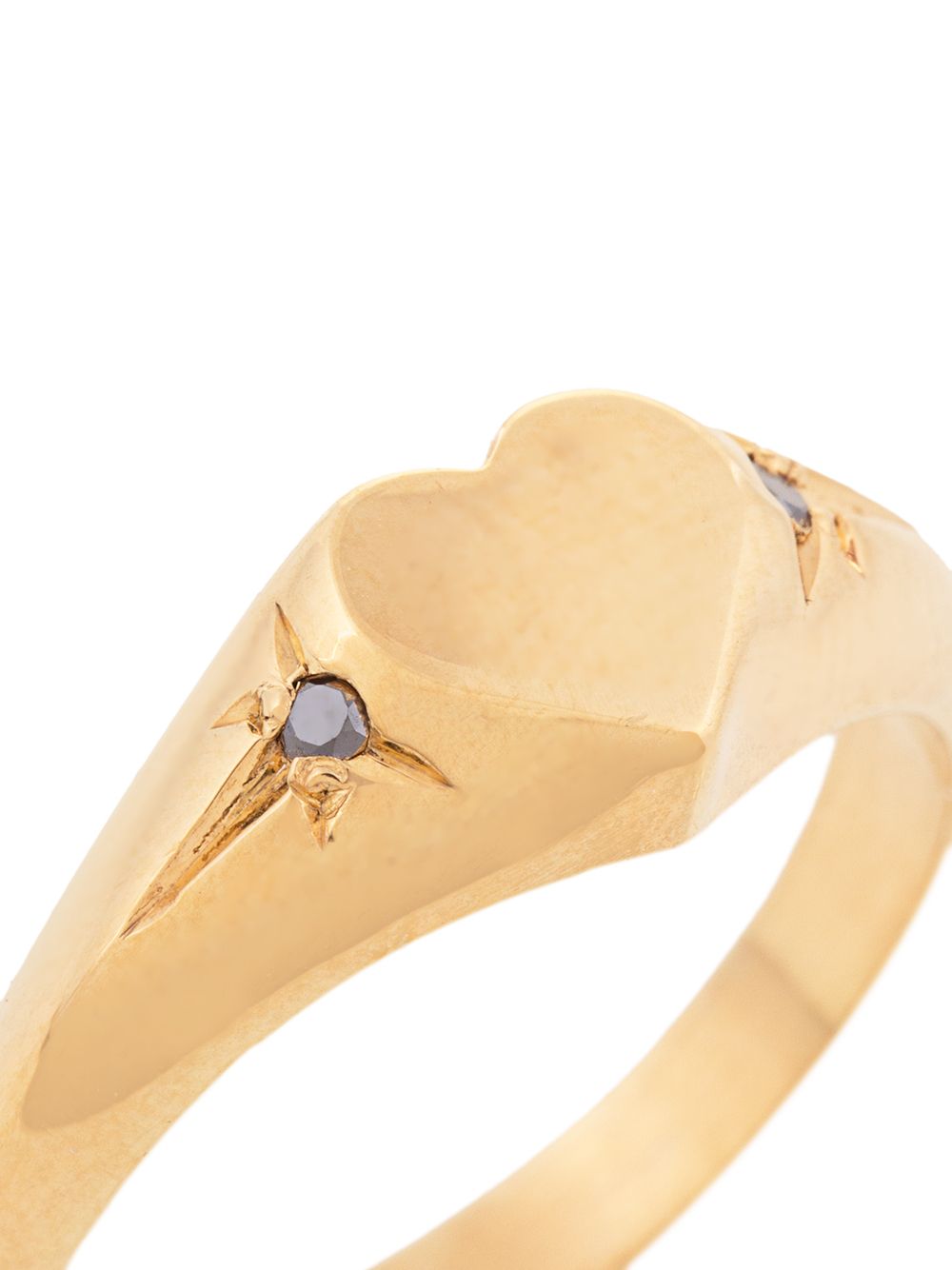 фото Meadowlark heart signet ring