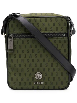 Versus Logo Zipped Messenger Bag Farfetch Versus Logo Zipped Messenger Bag