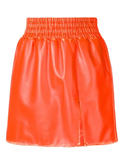 Miu Miu leather mini skirt