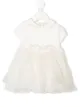 Image 1 of Monnalisa flower appliqué dress