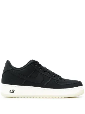 Nike air force 1 black clearance canvas