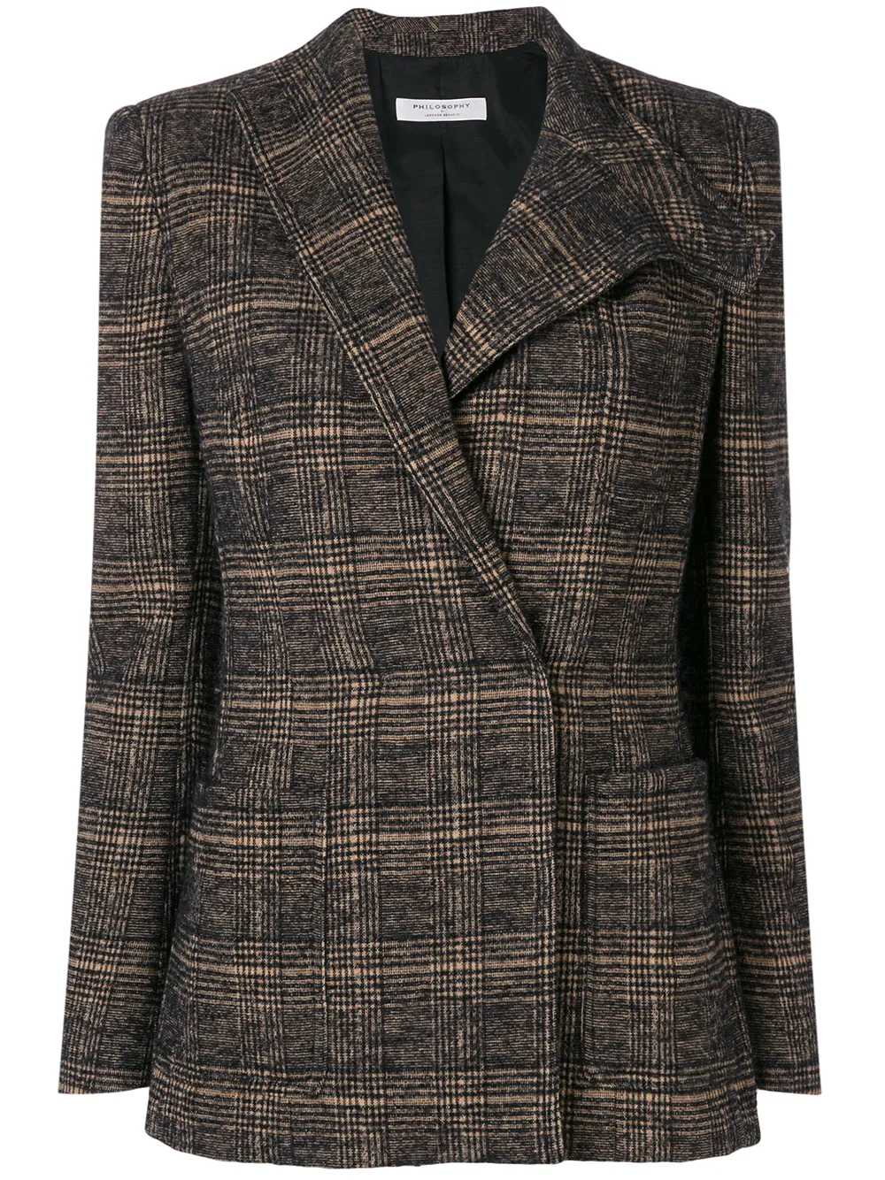 Philosophy Di Lorenzo Serafini Blazer mit asymmetrischem Revers - Braun