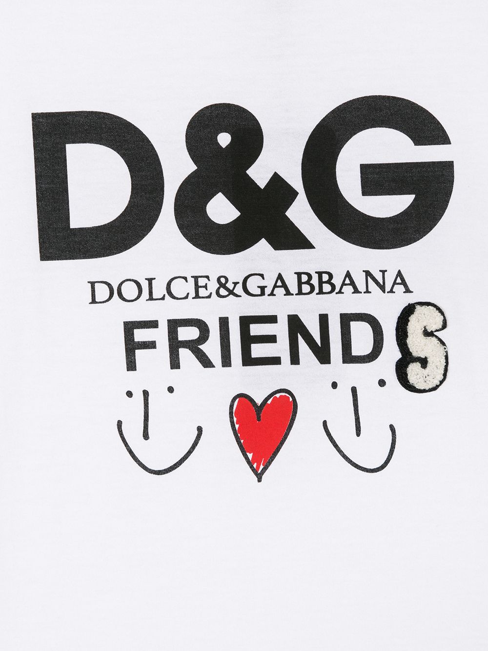 фото Dolce & Gabbana Kids футболка 'Friends' с логотипом