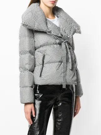 houndstooth padded jacket展示图