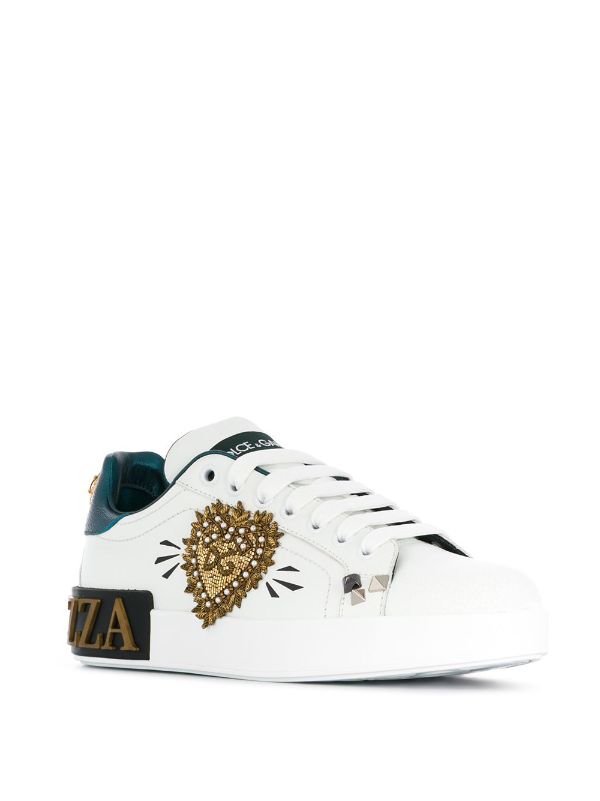 dolce gabbana patch sneakers