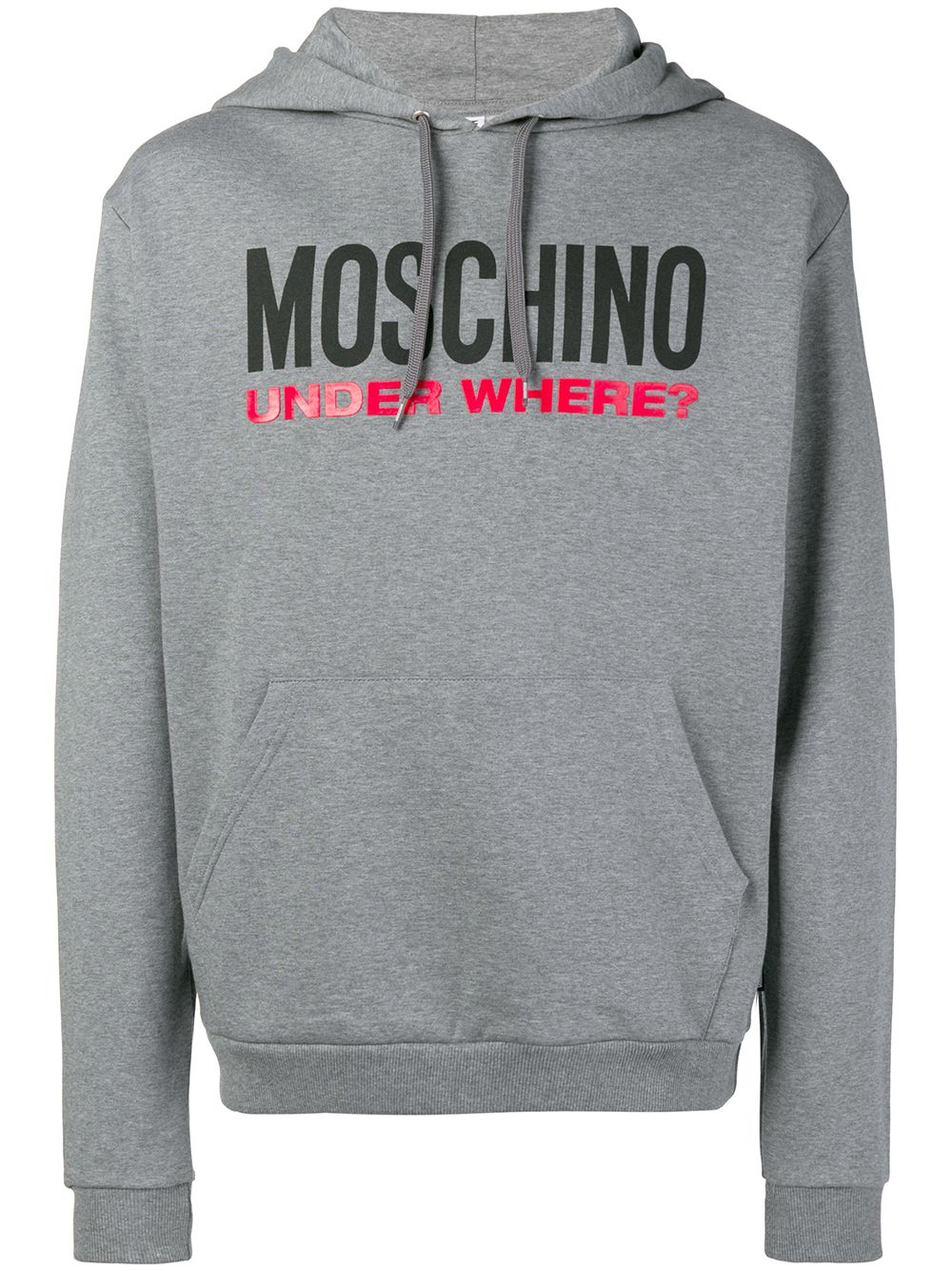 Moschino Logo Slogan Hoodie - Farfetch