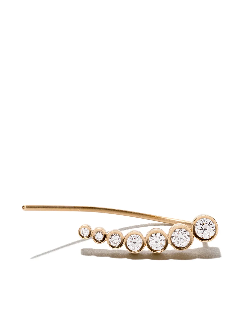 

Sophie Bille Brahe 18kt yellow gold and diamond Croissant De Lune Noveau