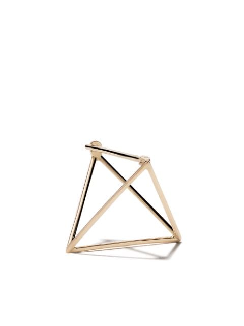 Shihara arete Triangle en oro amarillo de 18kt