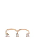 Delfina Delettrez 18kt rose gold Triple Diamond ring - Pink