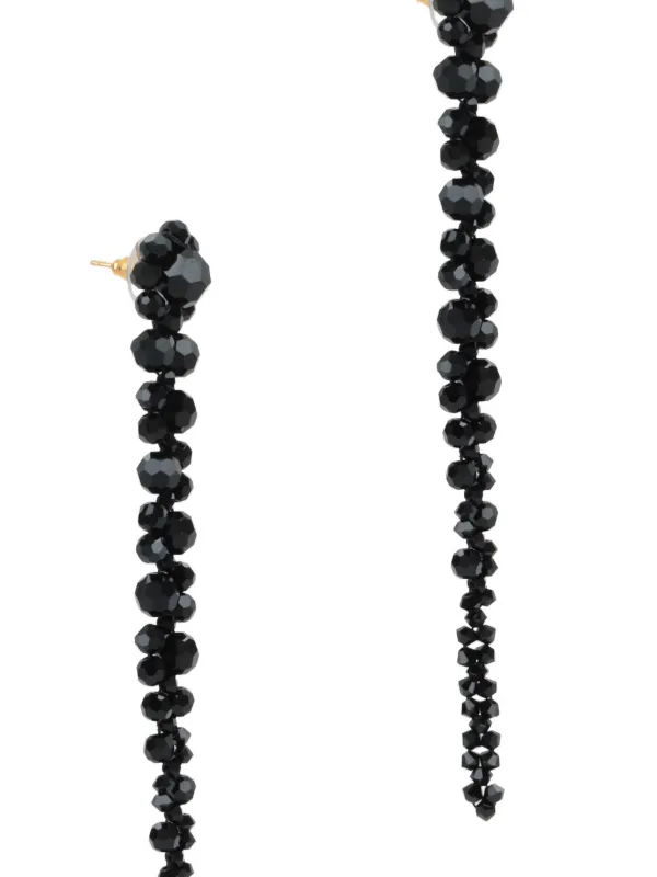 Simone Rocha Bead Drip Earrings | Black | FARFETCH