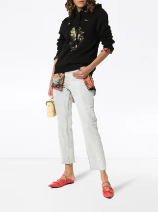 Erdem Hoodie Flower Farfetch Jayden Print Logo RqZOqpz0Cw