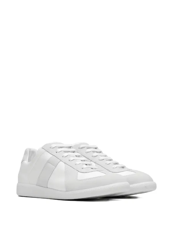 Maison Margiela Replica low-top Leather Sneakers | White | FARFETCH CA