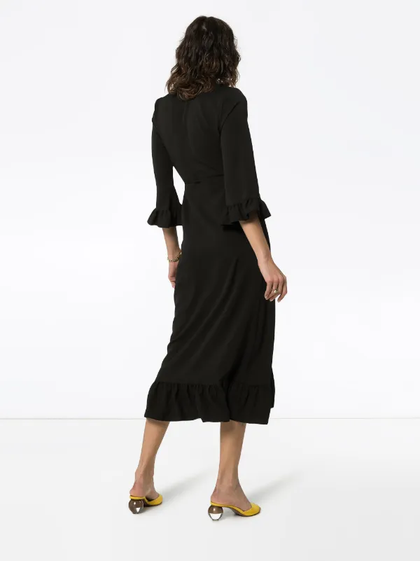 ganni clark slip dress