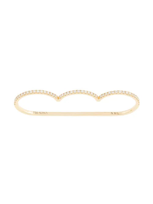Kt yellow gold CLOUD SUPERFINE diamond ring - ALINKA - Modalova