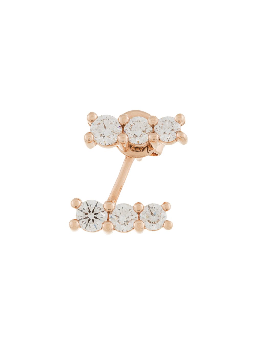 Shop Alinka 18kt Rose Gold Lara Diamond Left Earring