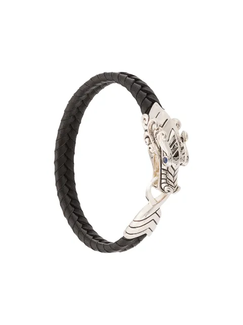 John Hardy Legends Naga sapphire leather bracelet
