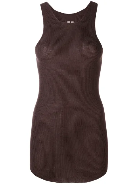 RICK OWENS LONG RACERBACK TANK TOP