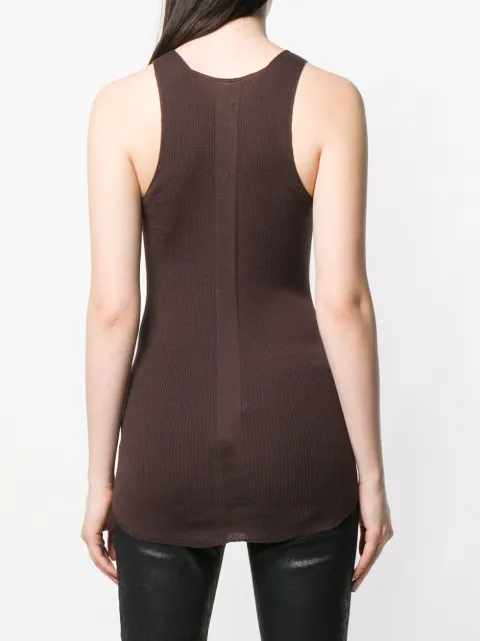 RICK OWENS LONG RACERBACK TANK TOP