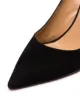 Aquazzura Black Forever Marilyn 85 Tassel Suede Pumps