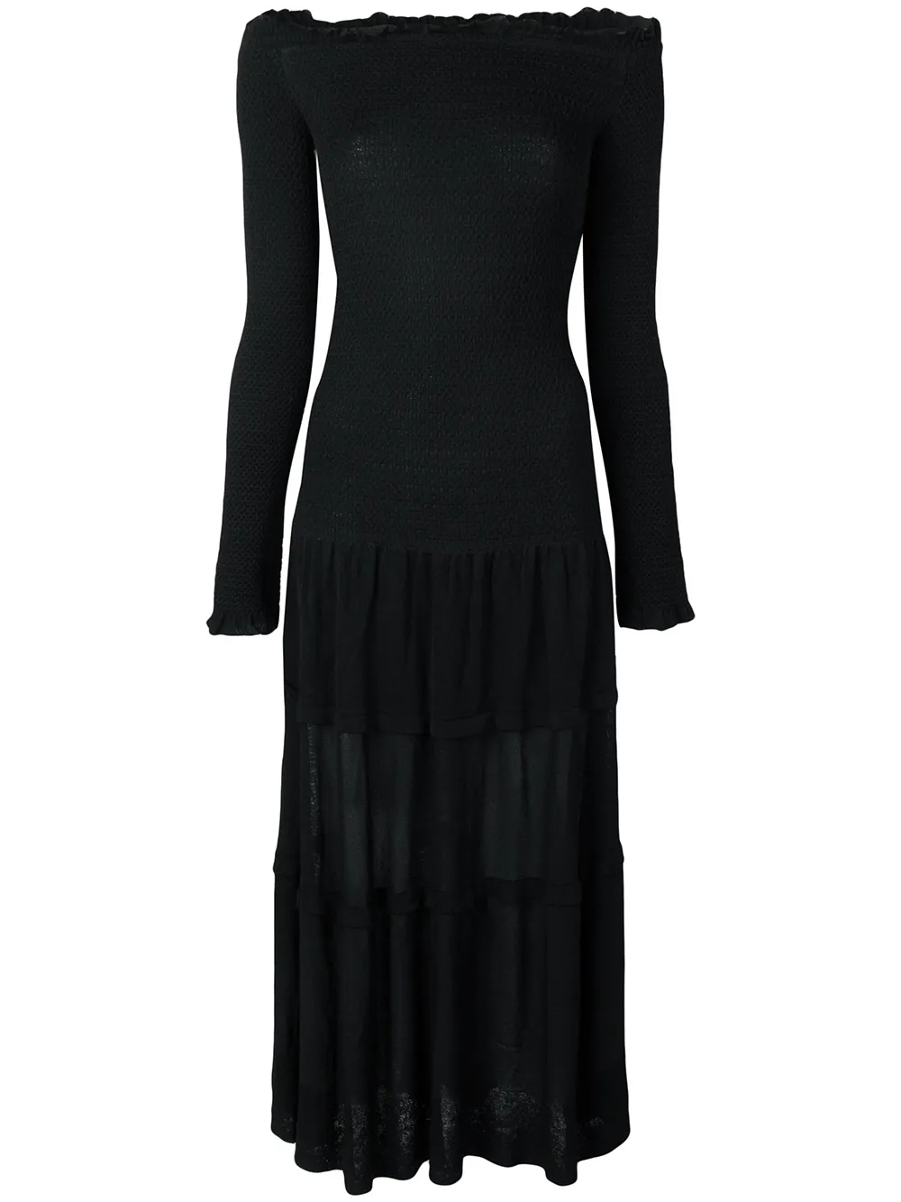 Altuzarra off the shoulder midi dress | Black | Image 1