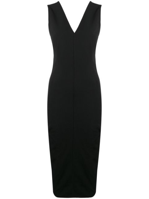 RICK OWENS V-NECK TUBE DRESS