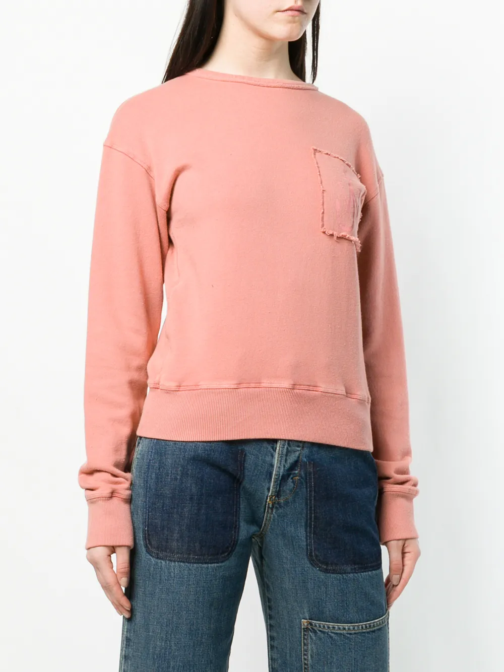  Jw Anderson Sweatshirt Mit Anker Patch   Rosa 