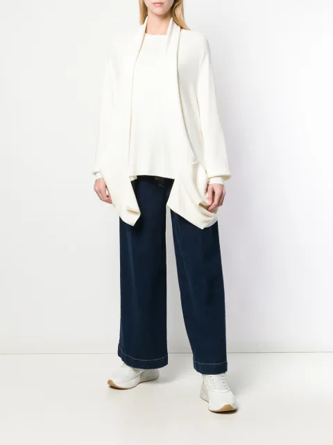 JW ANDERSON JW ANDERSON OVERSIZED CARDIGAN - WHITE