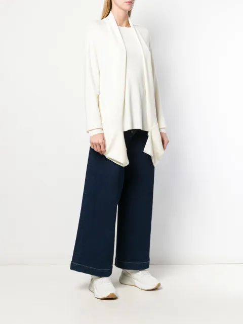 JW ANDERSON JW ANDERSON OVERSIZED CARDIGAN - WHITE