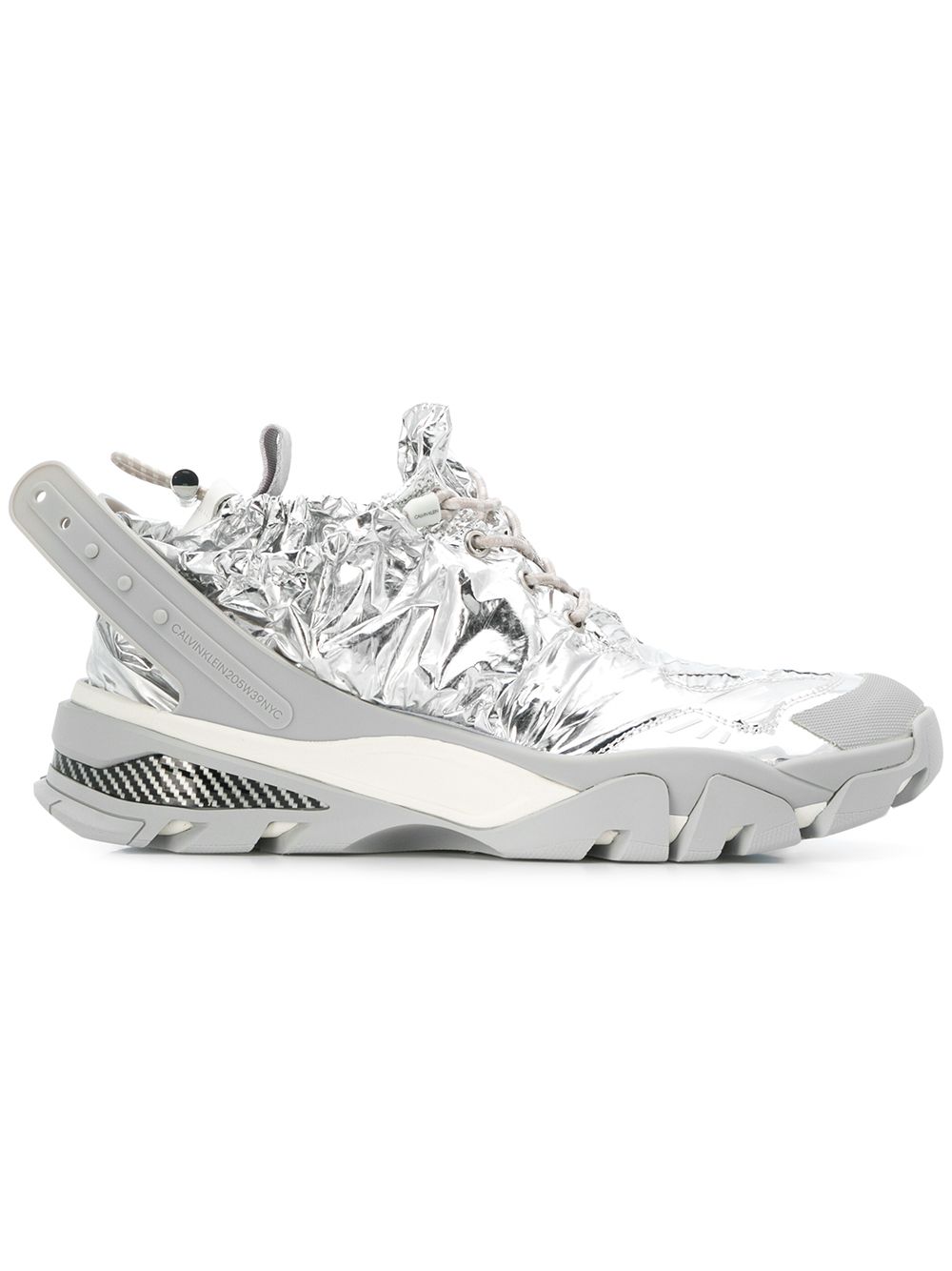 calvin klein silver sneakers