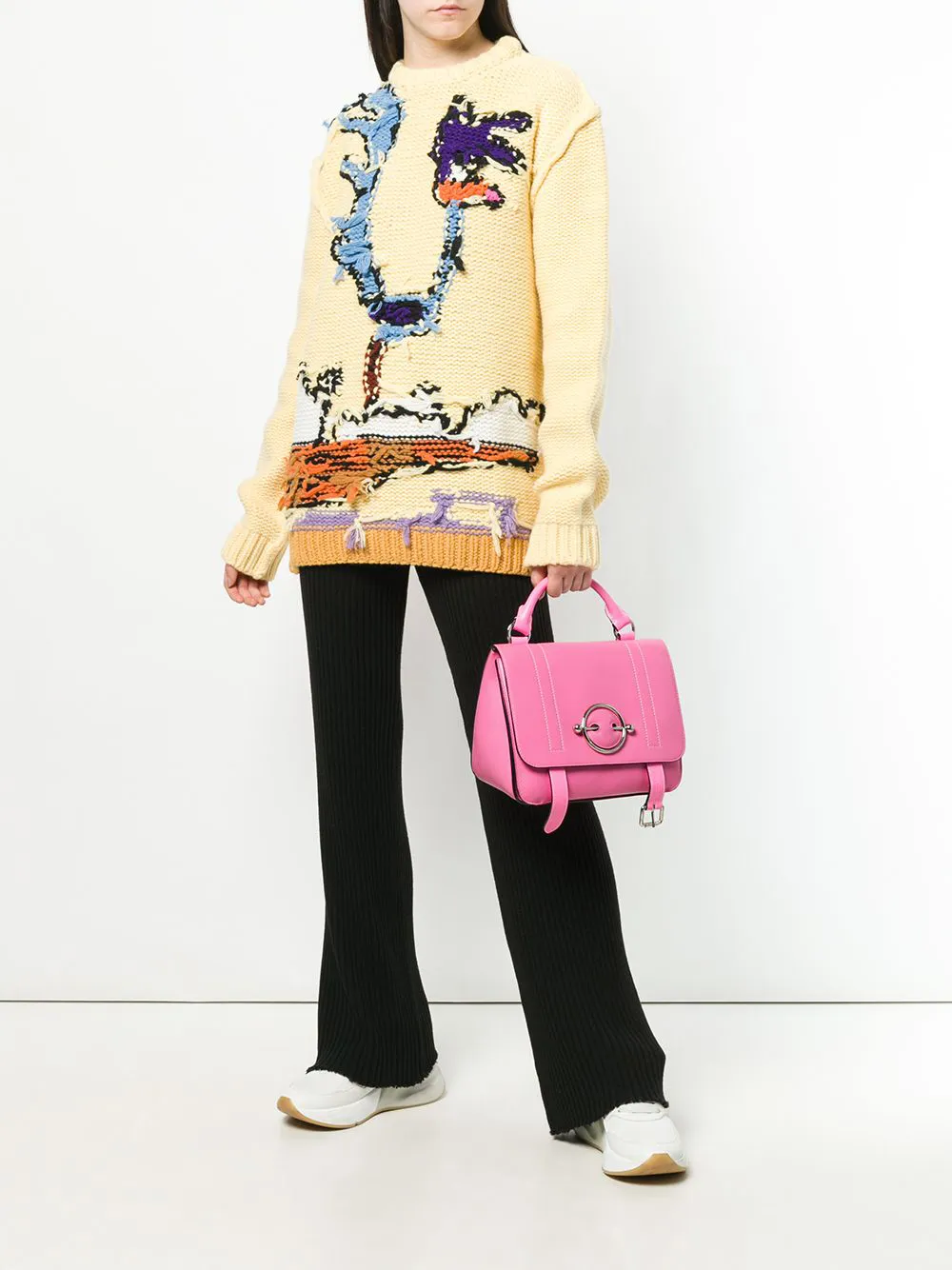 JW Anderson Disc schooltas Roze