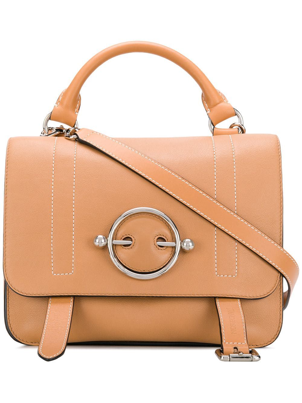 Image 1 of JW Anderson caramel Disc satchel