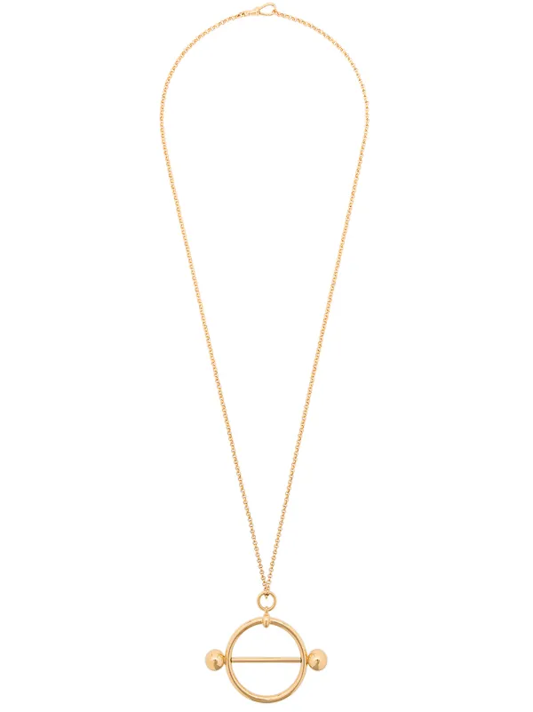 JW Anderson Gold Disc Pendant