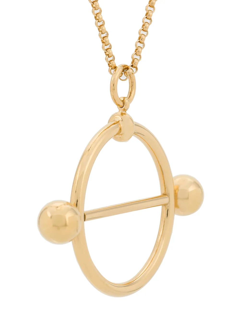  Jw Anderson 'disc' Anhänger   Gold 
