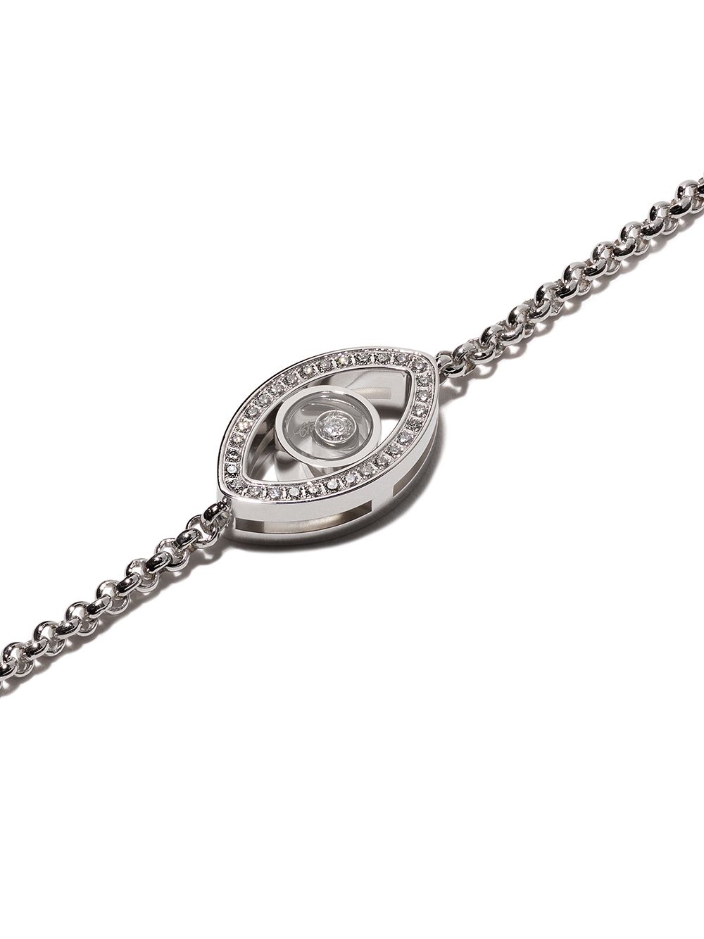 фото Chopard 18kt white gold good luck charms diamond bracelet