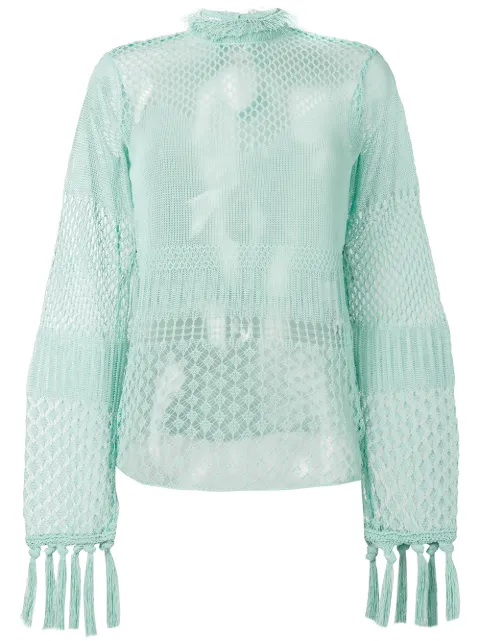 Mame sheer net top