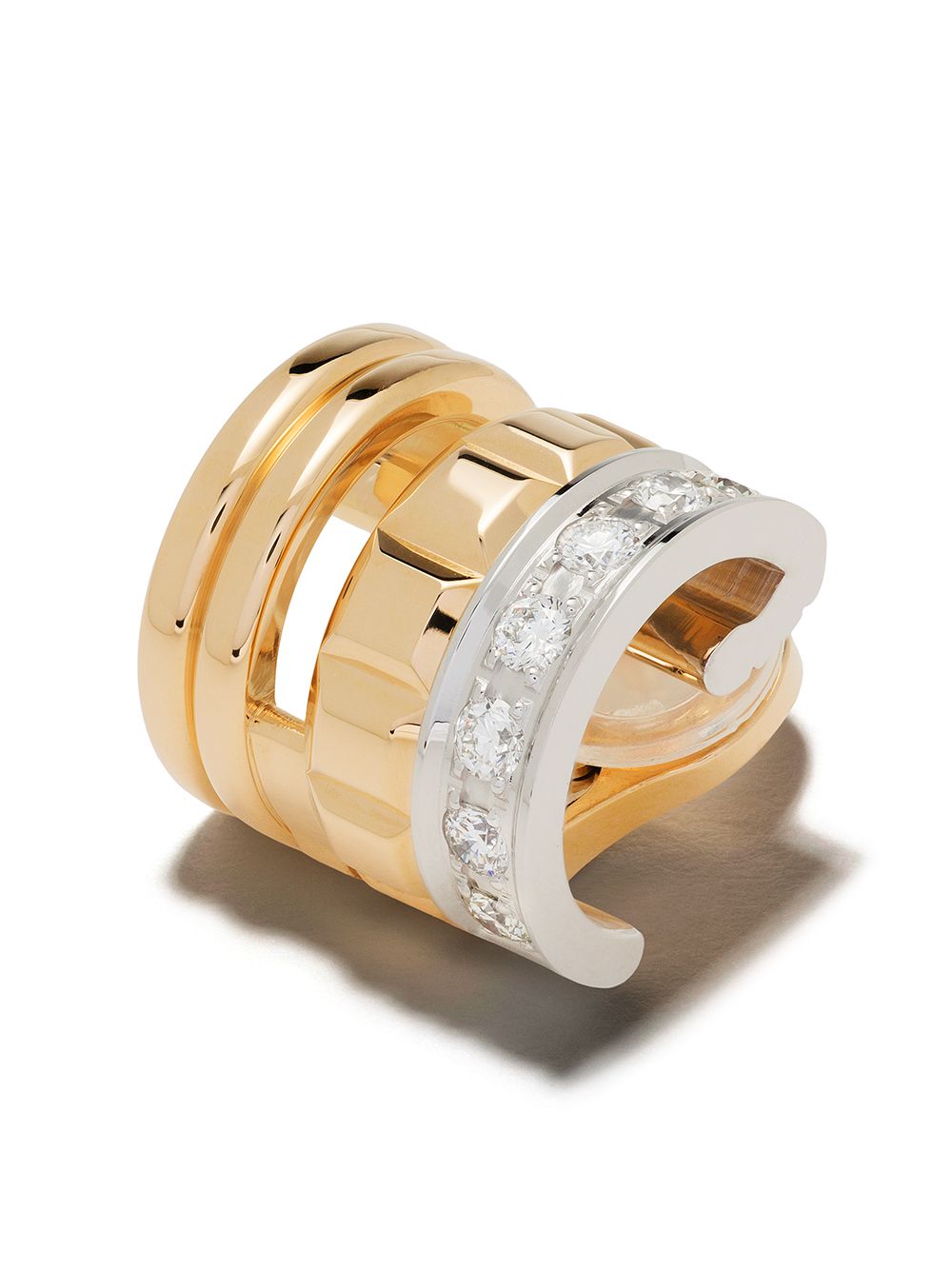 фото Boucheron золотая серьга quatre radiant edition с бриллиантом