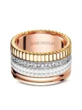 Boucheron 18kt rose, white and yellow gold Quatre White diamond large ring