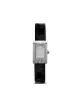 Image 1 of Boucheron small diamond Reflet black leather strap watch