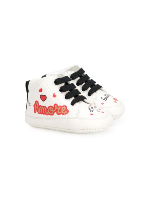 Dolce & Gabbana Kids High-Top-Sneakers mit Patch