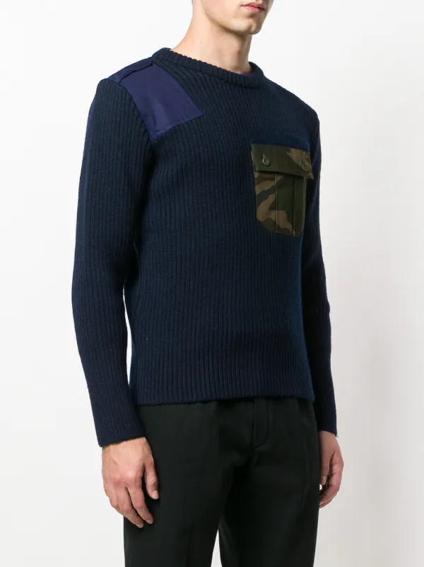 Gosha Rubchinskiy camo pocket ribbed sweater $169 Buy AW18 Gosha Rubchinskiy camo pocket ribbed sweater $169 Buy AW18