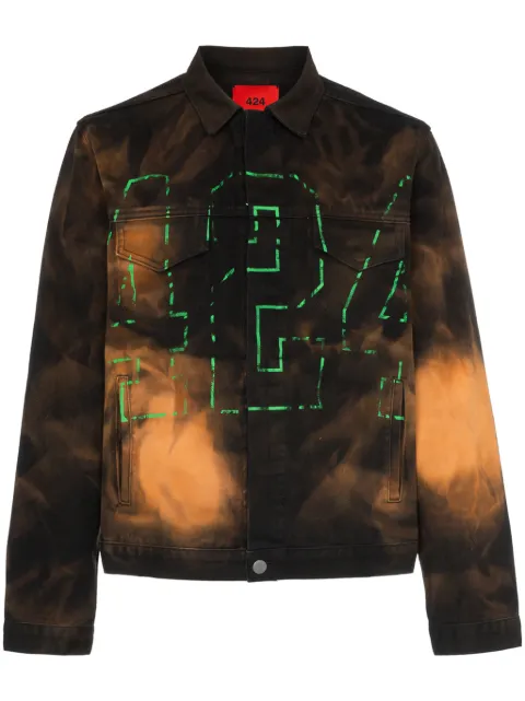 424 Giacca denim con ricamo