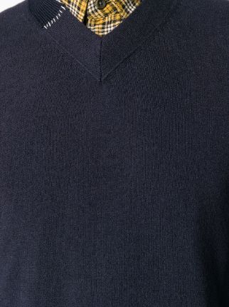 V neck detail sweater展示图