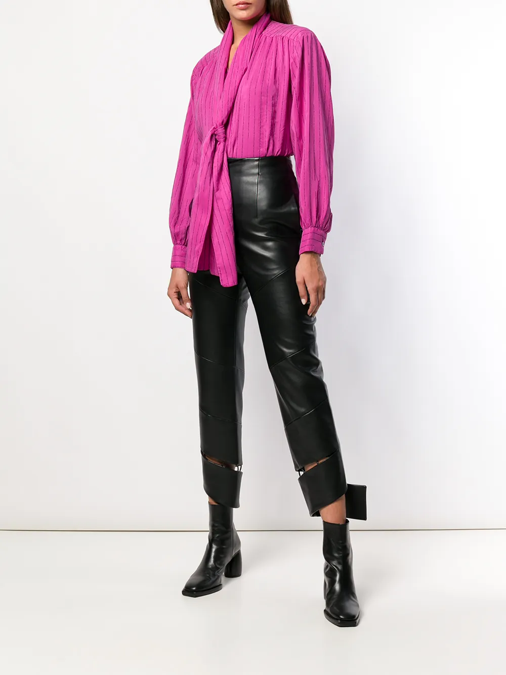 UNRAVEL PROJECT striped pussy bow blouse | Blouses | Image 2